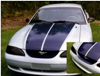 1994-98 Mustang Dual Wide Hood Stripe Kit